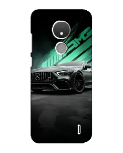 Чохол для Nokia C21 з картинкою «Темний Mercedes AMG»