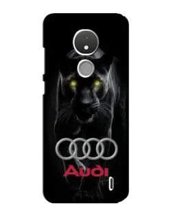 Чохол для Nokia C21 з картинкою «Пантера та Audi»