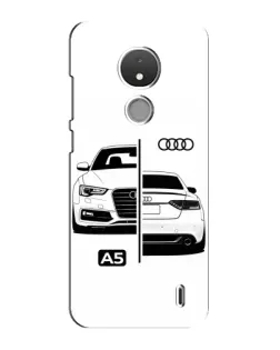 Чохол для Nokia C21 з картинкою «Audi — контрастний дизайн»