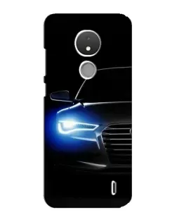 Чохол для Nokia C21 з картинкою «Неоновий погляд Audi»