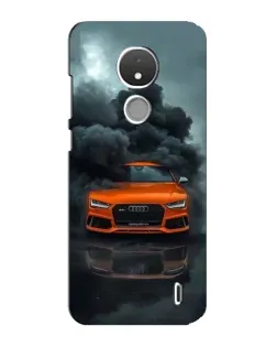 Чохол для Nokia C21 з картинкою «Audi у хмарах диму»