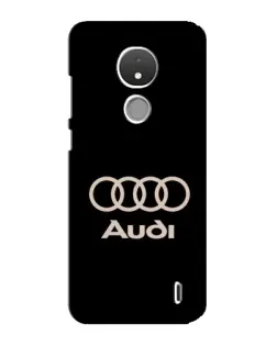 Чохол для Nokia C21 з картинкою «Audi — золотий логотип»