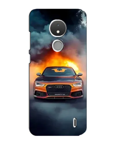 Чохол для Nokia C21 з картинкою «Audi у вогняному диму» Чохол для Nokia C21 з картинкою «Audi у вогняному диму»