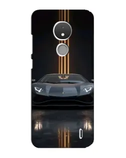 Чохол для Nokia C21 з картинкою «Lamborghini золоті лінії»
