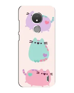 Чохол для Nokia C21 з картинкою «Pusheen тріо» Чохол для Nokia C21 з картинкою «Pusheen тріо»