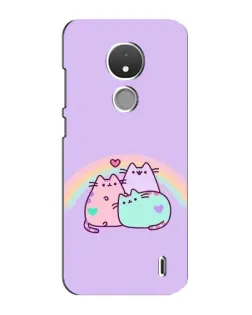 Чохол для Nokia C21 з картинкою «Веселкові Пушини» Чохол для Nokia C21 з картинкою «Веселкові Пушини»