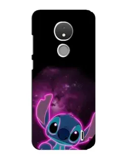 Чехол для Nokia C21 с картинкой «Неоновый Stitch» Чехол для Nokia C21 с картинкой «Неоновый Stitch»
