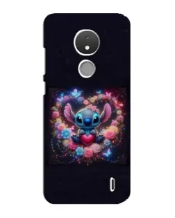 Чехол для Nokia C21 с картинкой «Stitch в цветах» Чехол для Nokia C21 с картинкой «Stitch в цветах»