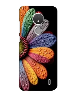 Чехол для Nokia C21 с картинкой «Радужный цветок» Чехол для Nokia C21 с картинкой «Радужный цветок»