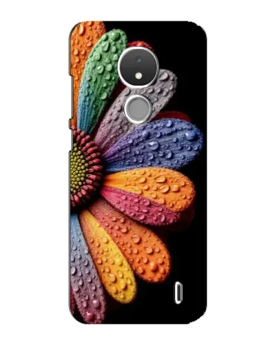 Чохол для Nokia C21 з картинкою «Райдужна квітка»