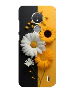 Чехол для Nokia C21 с картинкой «Подсолнух и ромашка» Чехол для Nokia C21 с картинкой «Подсолнух и ромашка»