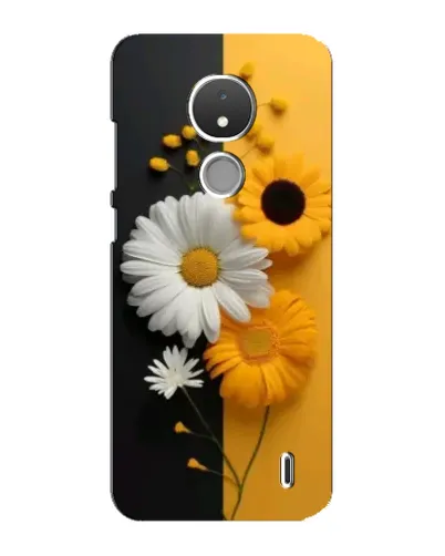 Чохол для Nokia C21 з картинкою «Соняшник та ромашка»