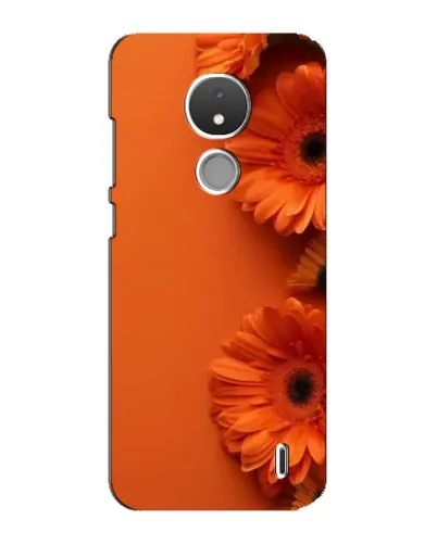Чохол для Nokia C21 з картинкою «Помаранчеві гербери»