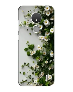 Чехол для Nokia C21 с картинкой «Ветка мелких белых цветов» Чехол для Nokia C21 с картинкой «Ветка мелких белых цветов»