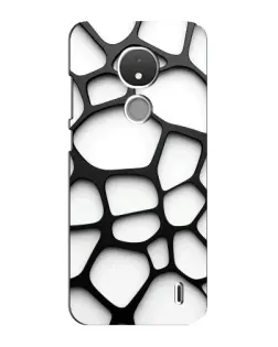 Чохол для Nokia C21 з картинкою «Біла об'ємна сітка» Чохол для Nokia C21 з картинкою «Біла об'ємна сітка»