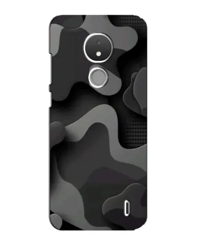 Чохол для Nokia C21 з картинкою «Темний абстрактний камуфляж» Чохол для Nokia C21 з картинкою «Темний абстрактний камуфляж»