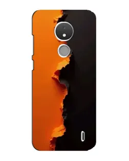 Чохол для Nokia C21 з картинкою «Помаранчевий розлом»