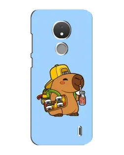 Чохол для Nokia C21 з картинкою «Капібара на скейті» Чохол для Nokia C21 з картинкою «Капібара на скейті»