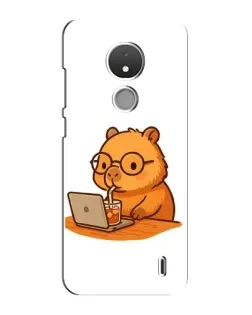 Чохол для Nokia C21 з картинкою «Капібара з ноутбуком» Чохол для Nokia C21 з картинкою «Капібара з ноутбуком»
