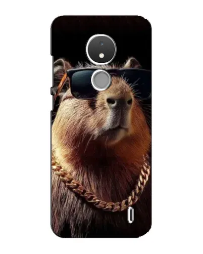 Чохол для Nokia C21 з картинкою «Капібара золотий ланцюг»