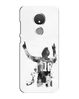 Чохол для Nokia C21 з картинкою «Чорно-білий силует Мессі» Чохол для Nokia C21 з картинкою «Чорно-білий силует Мессі»