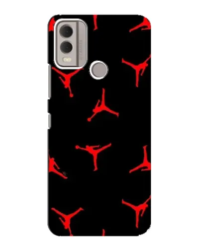 Чехол для Nokia C22 с картинкой «Jordan Red Pattern» Чехол для Nokia C22 с картинкой «Jordan Red Pattern»
