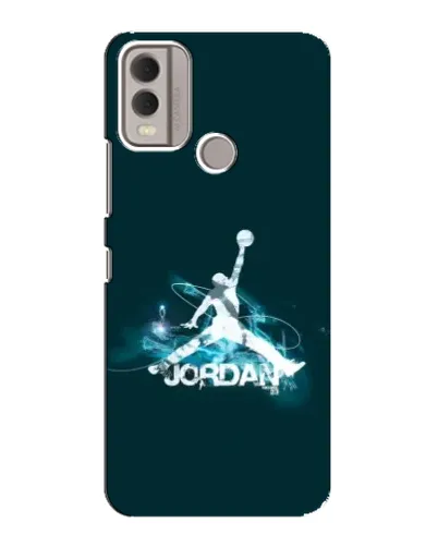 Чехол для Nokia C22 с картинкой «Jordan Blue Fire» Чехол для Nokia C22 с картинкой «Jordan Blue Fire»