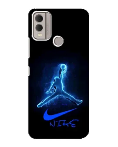 Чехол для Nokia C22 с картинкой «Jordan Neon Blue» Чехол для Nokia C22 с картинкой «Jordan Neon Blue»