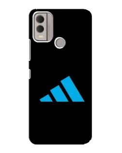 Чехол для Nokia C22 с картинкой «Adidas Cyan Logo»