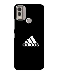 Чехол для Nokia C22 с картинкой «Черная классика Adidas»