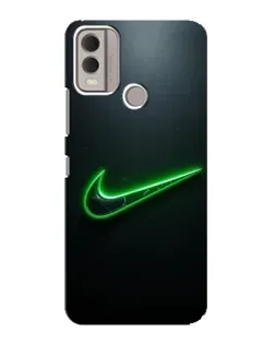 Чехол для Nokia C22 с картинкой «Неоновый контур Nike» Чехол для Nokia C22 с картинкой «Неоновый контур Nike»