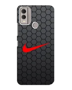 Чехол для Nokia C22 с картинкой «Nike — карбоновая сетка» Чехол для Nokia C22 с картинкой «Nike — карбоновая сетка»