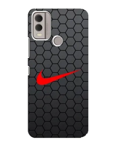 Чехол для Nokia C22 с картинкой «Nike — карбоновая сетка» Чехол для Nokia C22 с картинкой «Nike — карбоновая сетка»