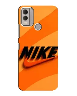 Чехол для Nokia C22 с картинкой «Оранжевый драйв Nike» Чехол для Nokia C22 с картинкой «Оранжевый драйв Nike»