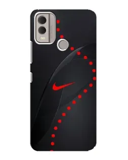 Чехол для Nokia C22 с картинкой «Абстрактный дизайн Nike»