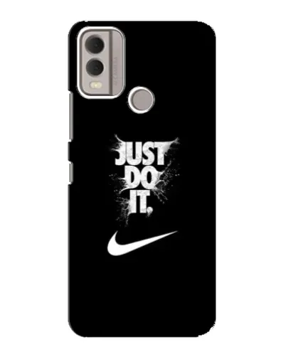 Чехол для Nokia C22 с картинкой «Текстовый принт Nike» Чехол для Nokia C22 с картинкой «Текстовый принт Nike»