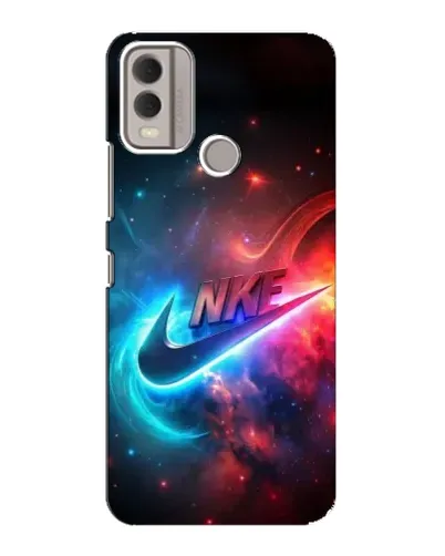 Чехол для Nokia C22 с картинкой «Огненный логотип Nike» Чехол для Nokia C22 с картинкой «Огненный логотип Nike»
