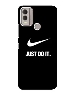 Чехол для Nokia C22 с картинкой «Классический принт Nike»