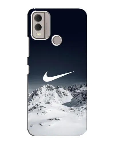Чехол для Nokia C22 с картинкой «Nike — зимние горы» Чехол для Nokia C22 с картинкой «Nike — зимние горы»