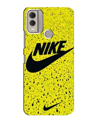Чехол для Nokia C22 с картинкой «Желтый текстурный Nike» Чехол для Nokia C22 с картинкой «Желтый текстурный Nike»