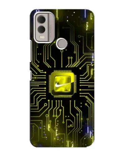 Чехол для Nokia C22 с картинкой «Nike — золотая искра» Чехол для Nokia C22 с картинкой «Nike — золотая искра»