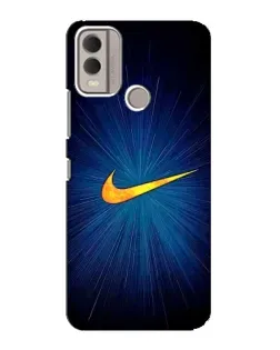 Чохол для Nokia C22 з картинкою «Синій пульс Nike»