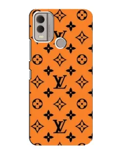 Чехол для Nokia C22 с картинкой «Оранжевый стиль LV»