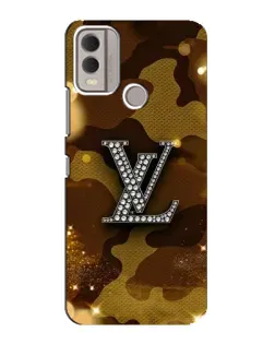 Чехол для Nokia C22 с картинкой «Камуфляжный Louis Vuitton»