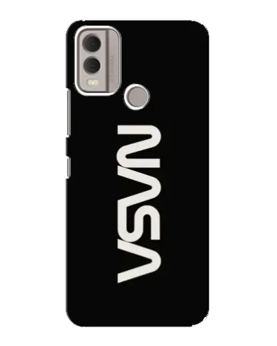 Чехол для Nokia C22 с картинкой «NASA — вертикальный логотип» Чехол для Nokia C22 с картинкой «NASA — вертикальный логотип»