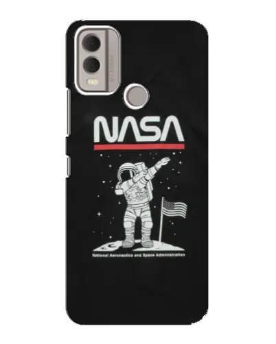 Чехол для Nokia C22 с картинкой «NASA — шагаем по Луне» Чехол для Nokia C22 с картинкой «NASA — шагаем по Луне»