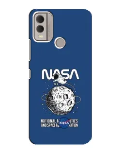 Чехол для Nokia C22 с картинкой «NASA — лунная миссия»