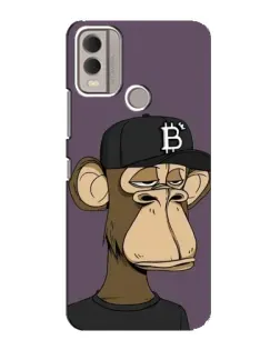 Чехол для Nokia C22 с картинкой «Bored Ape в кепке»