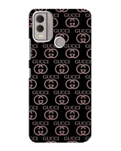 Чехол для Nokia C22 с картинкой «Классическая монограмма Gucci»
