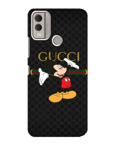 Чехол для Nokia C22 с картинкой «Микки Маус Gucci»